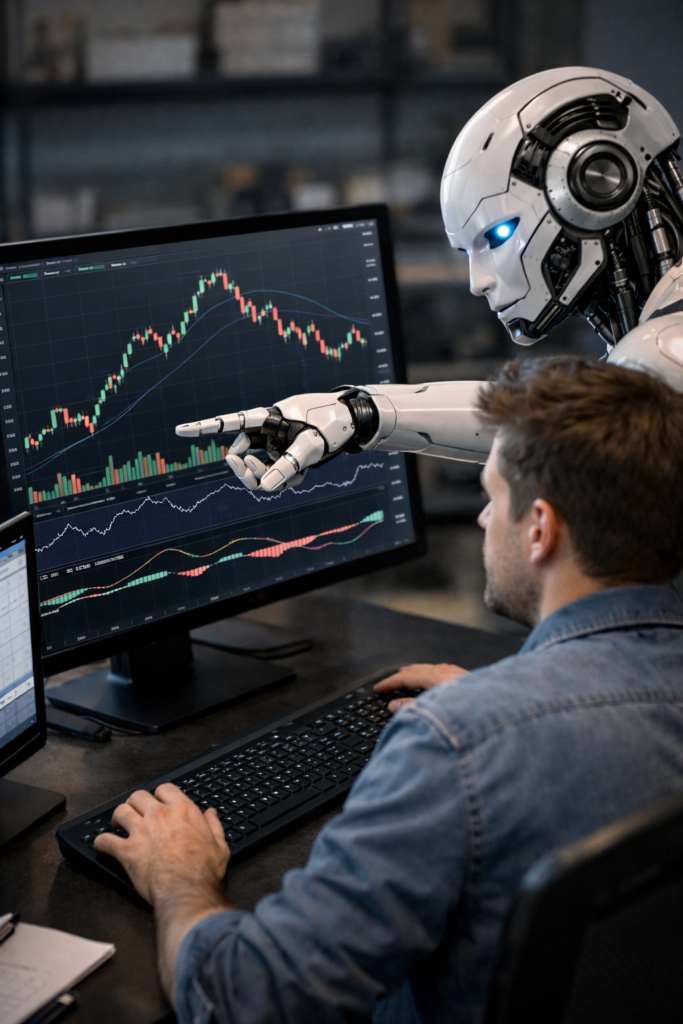 AI Bot looking at your stock chart and providing real time analysis