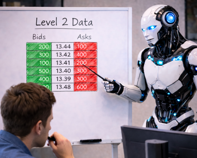 AI Bot analyzing Level 2 data.